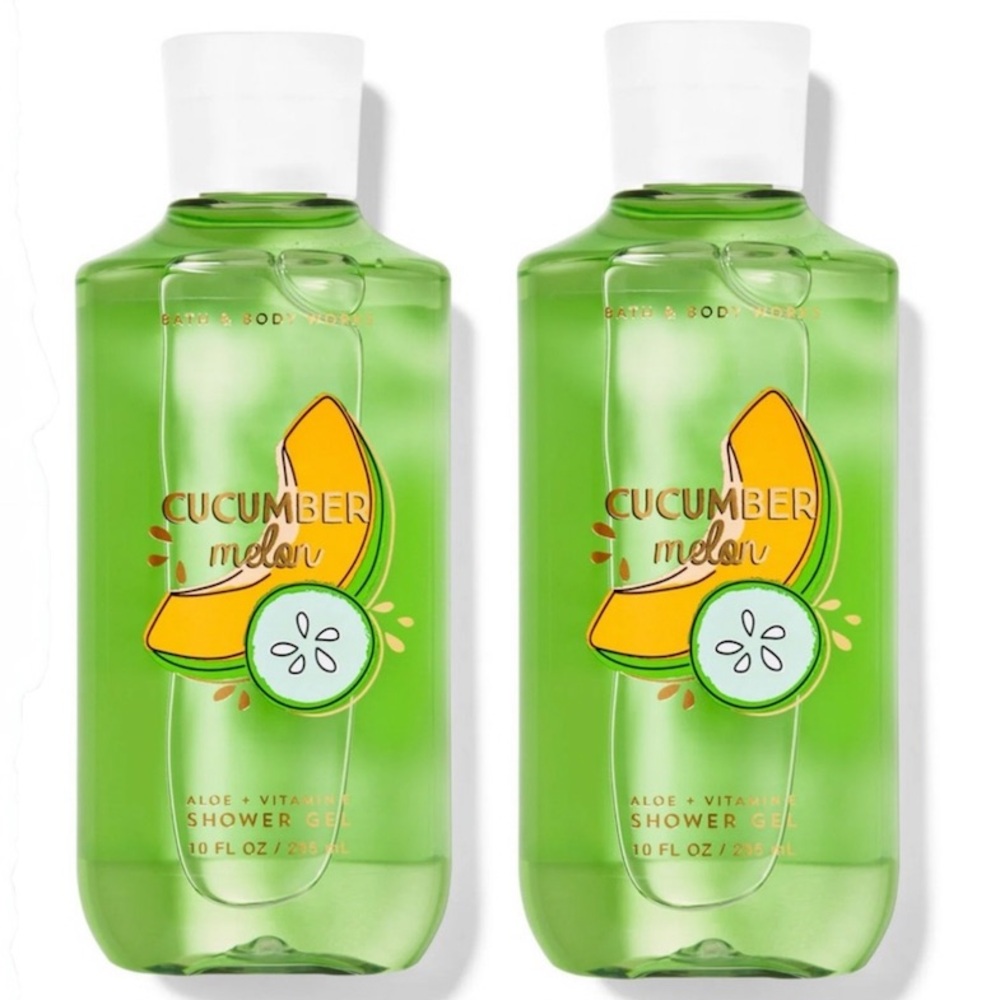 Bath & Body Works Cucumber Melon Shower Gel 2 Bottles